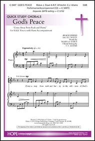 God's Peace SAB choral sheet music cover